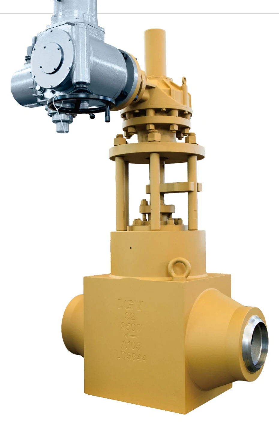 Electric forged steel power plant gate valve
