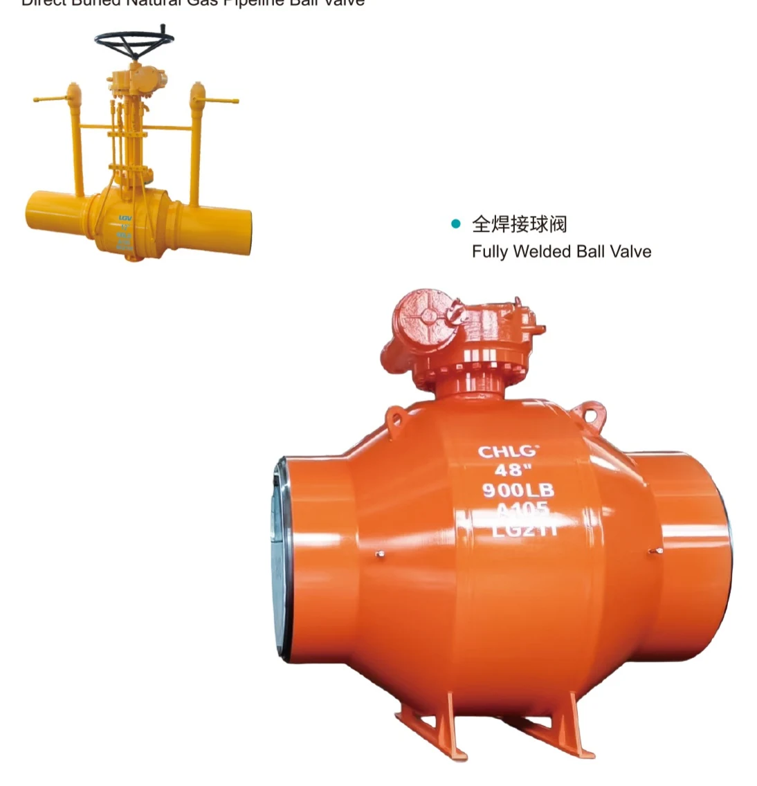 Fully Welded Ball Valve with Sleeve and Double Vent — Lianggong PDF catalog product image