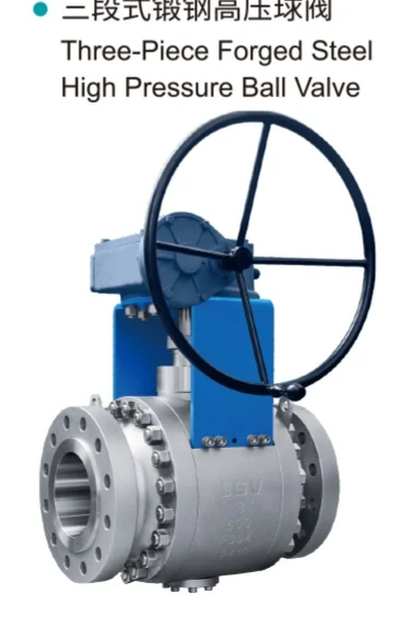 Three-Piece Forged Steel High Pressure Ball Valve product image from the Lianggong catalog