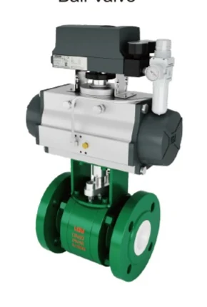 PTFE Lined Pneumatic Ball Valve product image from the Lianggong catalog