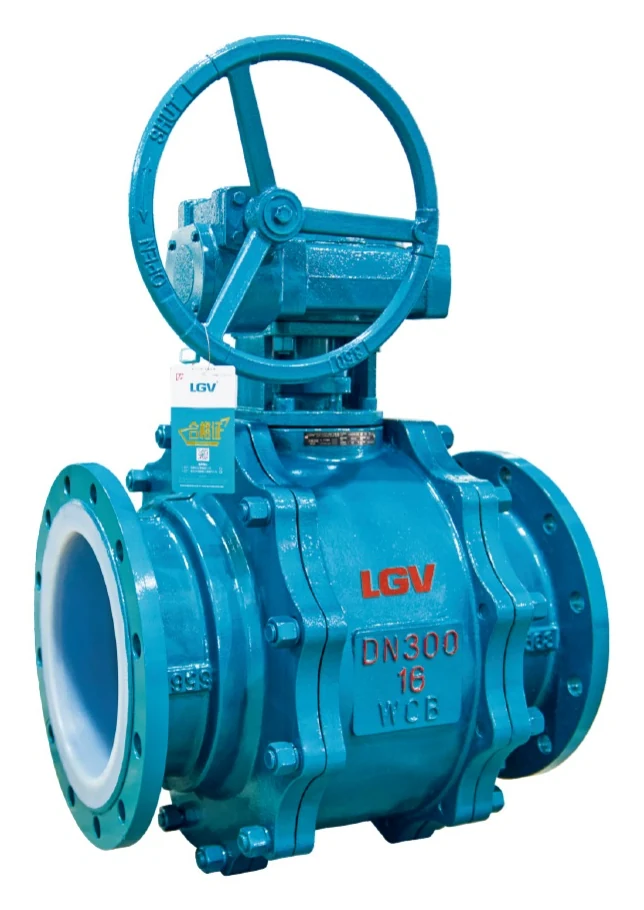 PTFE Lined Worm Gear Wafer Butterfly Valve catalog image